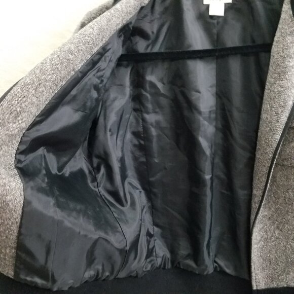 Halogen Jacket Wool/Silk Blend bomber ribbed cuff multipocket womens M - Picture 7 of 12